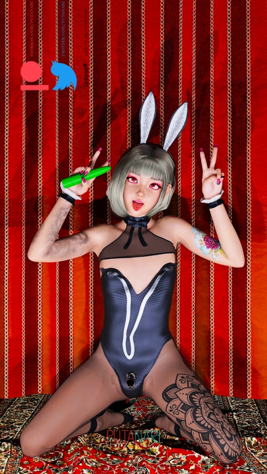 Tuzi - Bunny  Femboy Sissy Crossdresser Chastity Bunny Suit Asian Chinese