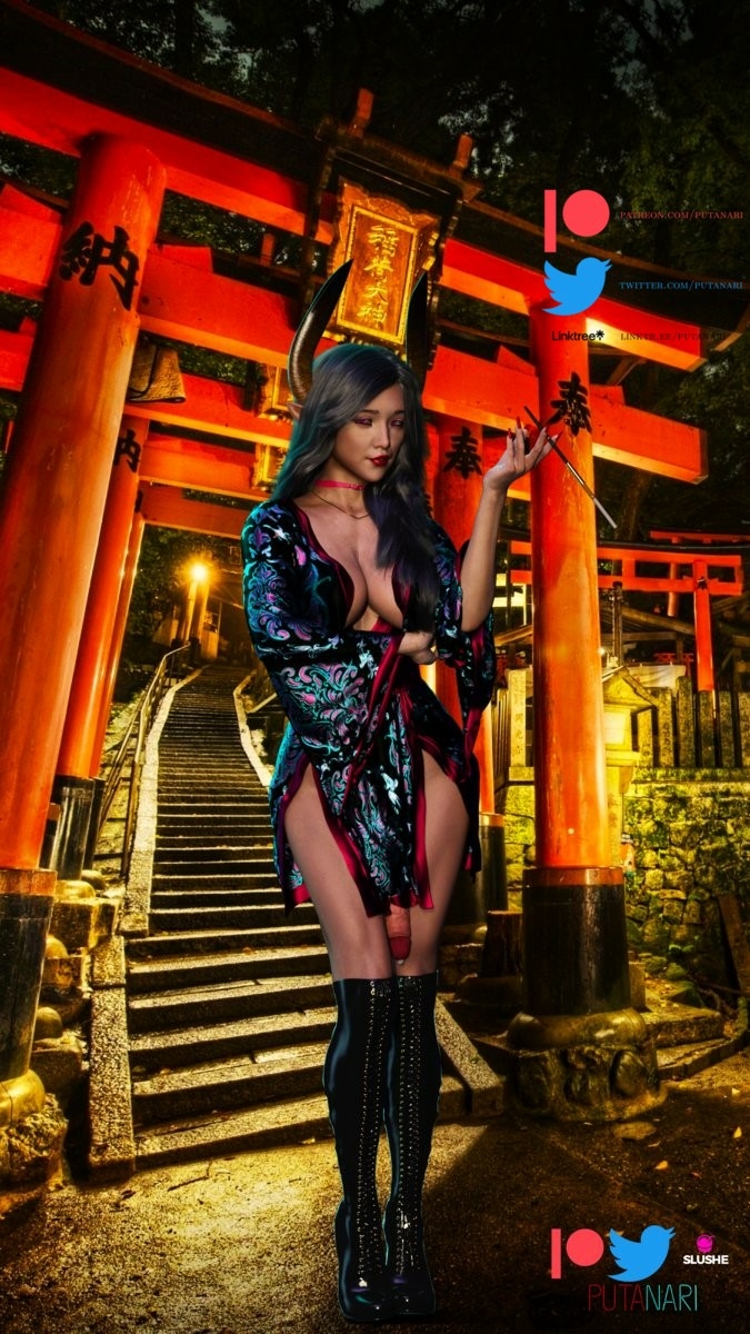Kerenza  Dickgirl Futanari Demon Asian Japanese