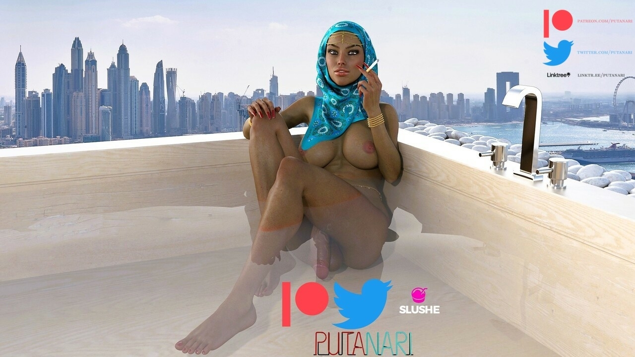 Yasmin - Relaxation  Dickgirl Futanari Arabian Pool