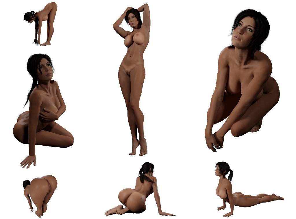Wildeer s Lara ported version Lara Croft Tomb Raider 3dnsfw Big Ass Big Tits Nude Clean Pussy Pose 3