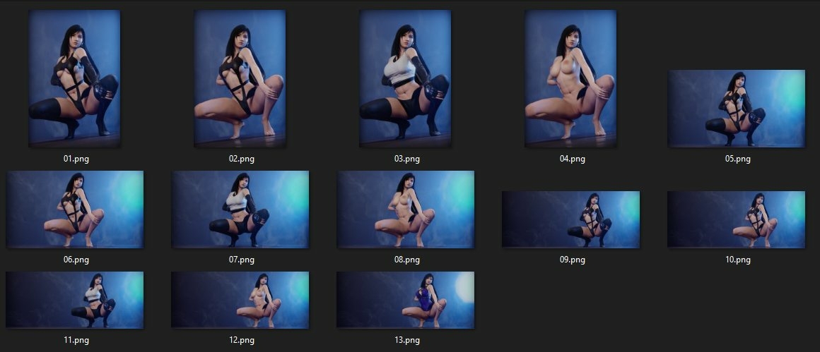 Tifa Wallpaper Tifa Lockhart Final Fantasy 7 3dnsfw Big Ass Big Tits Nude Clean Pussy Muscular Girl Abs Pose 4