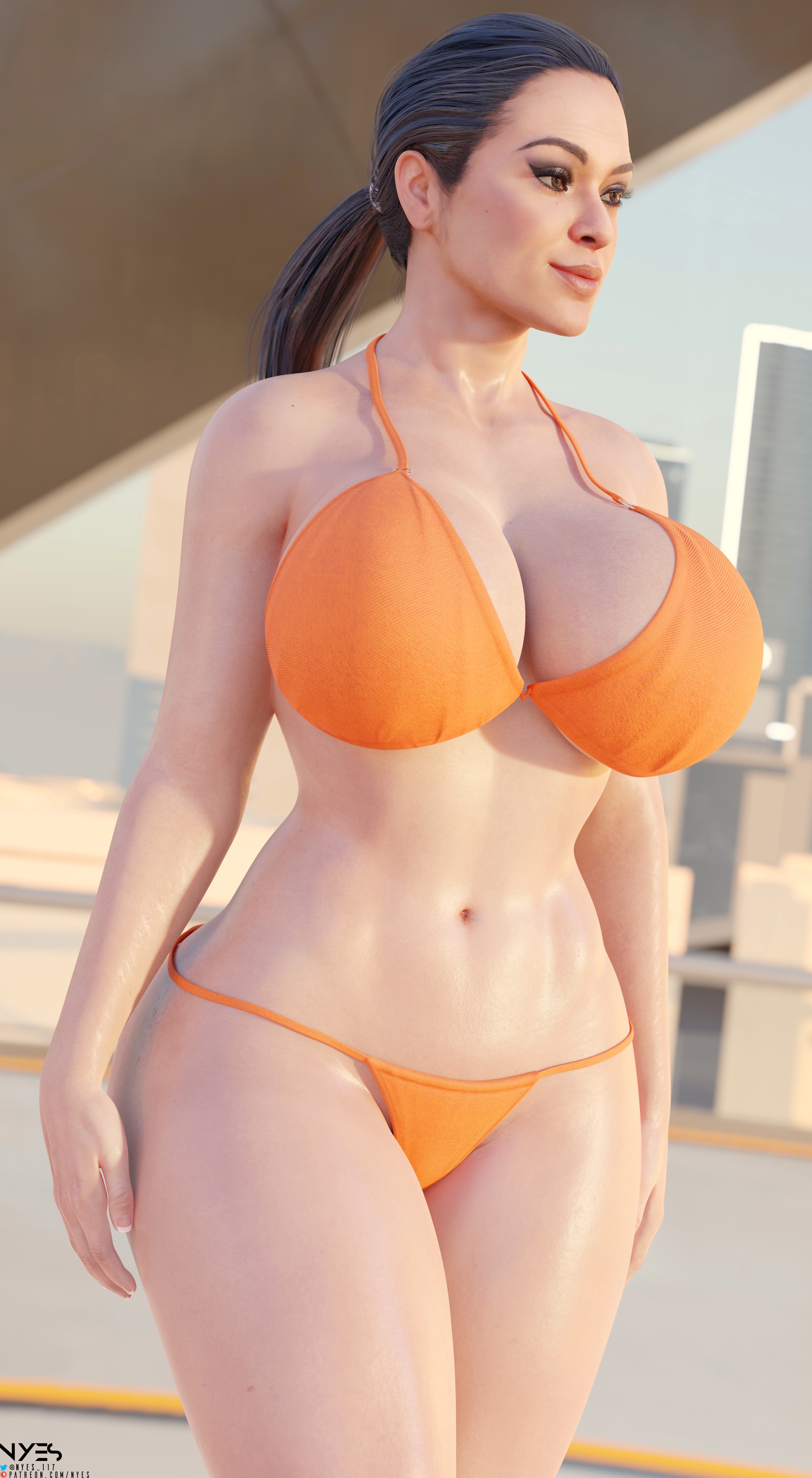 Catwoman (8K) Dc Comics Catwoman Big Tits Big Breasts Bikini Pinup