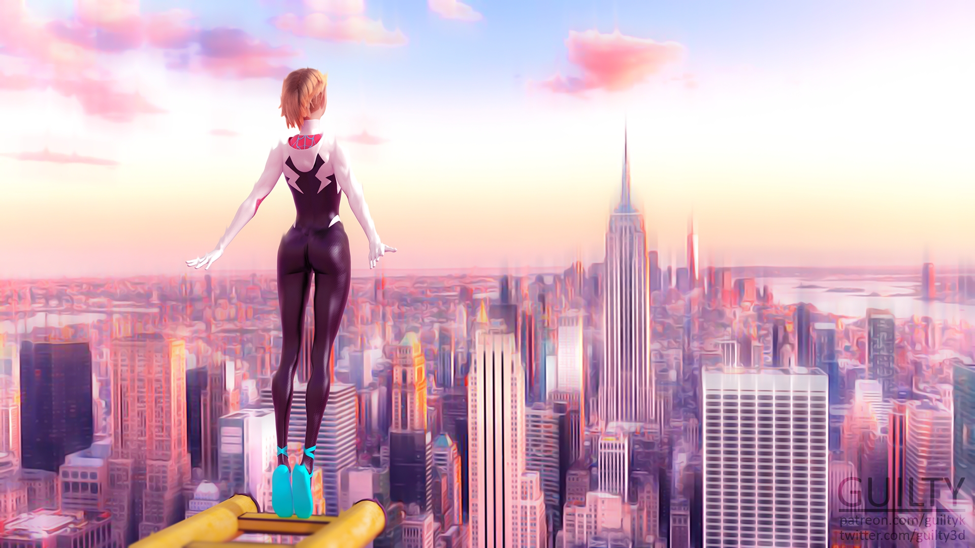 New Spider-Gwen Renders  Animation is coming next! Spider gwen Spider-man Hot Half Naked Pussy 3d Porn 4