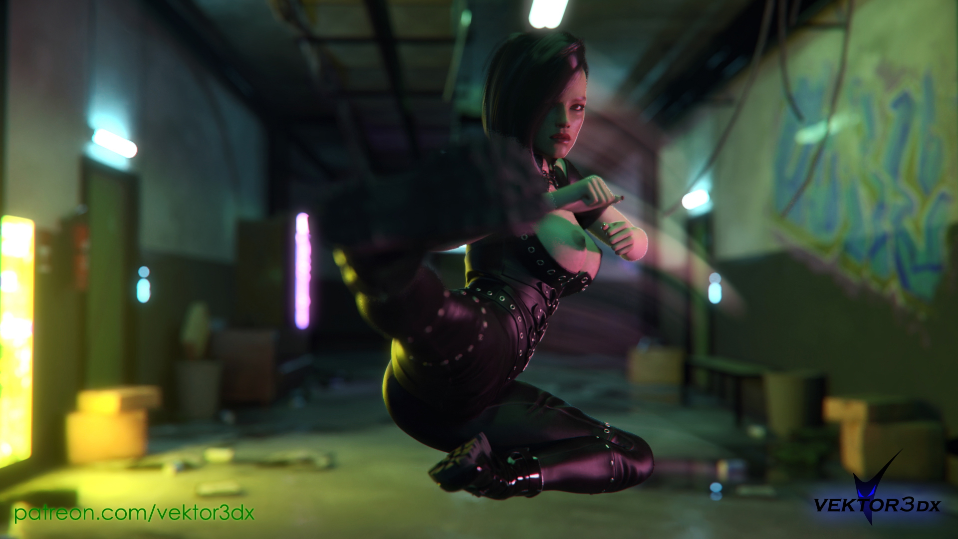 SuperHard comic book - Orchid
The quiet bad-ass of the team.

Get all my uncensored  movies  comics  and images:
https://patreon.com/vektor3dx

Or get some of the movies and comics individually on Affect3d:
https://affect3dstore.com/artist/vektor

Thanks for looking!