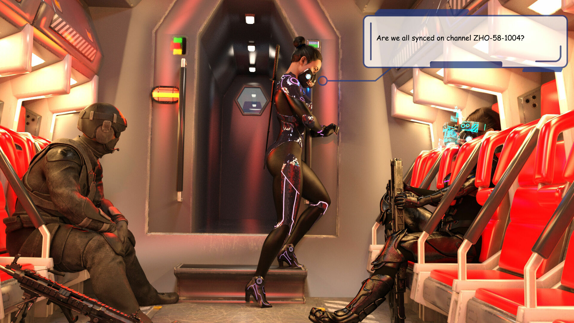 The Rise of Himiko - Intro  Sexy Sci-fi Comic Fingering Pussy Soldier Robot 8