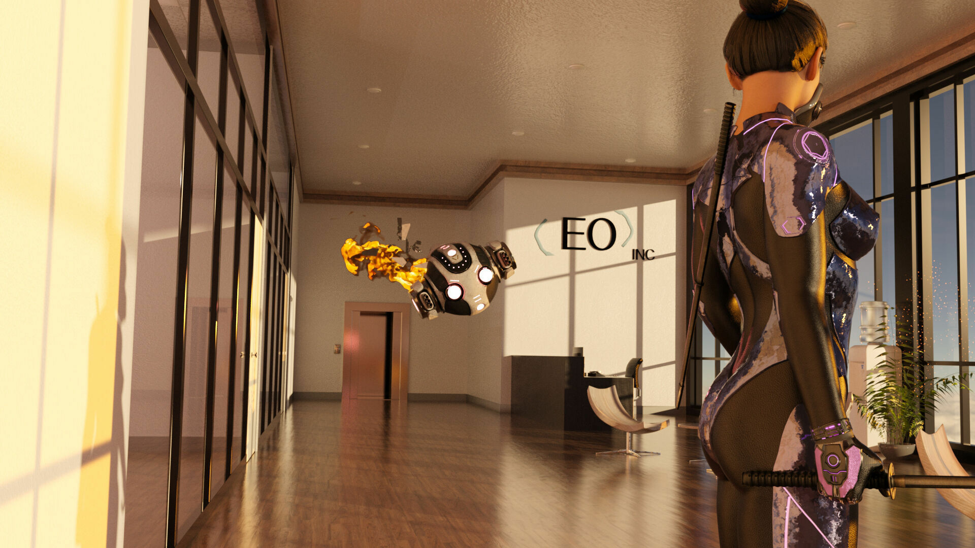 The Rise of Himiko - Intro  Sexy Sci-fi Comic Fingering Pussy Soldier Robot 26