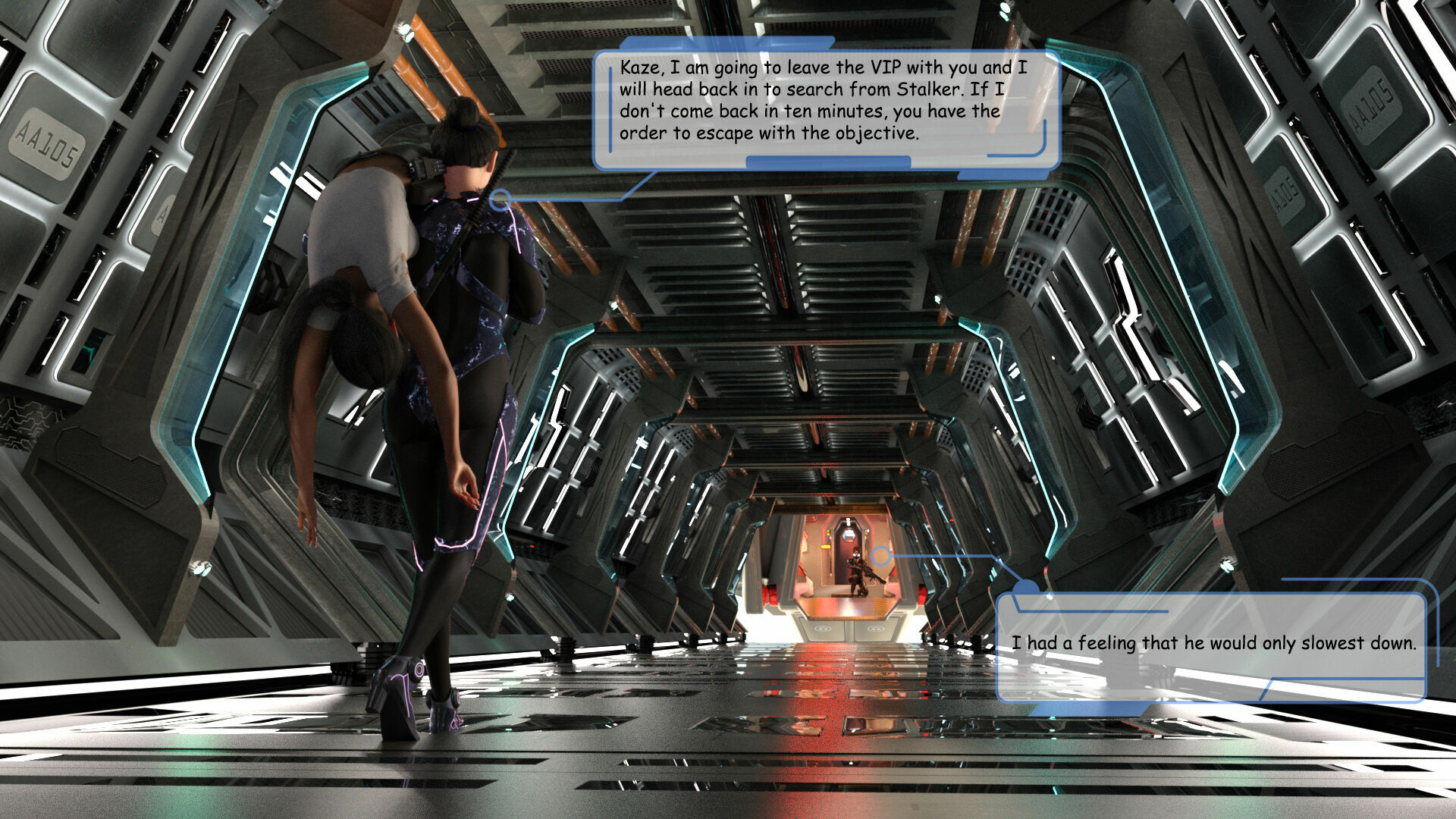 The Rise of Himiko - Intro  Sexy Sci-fi Comic Fingering Pussy Soldier Robot 44