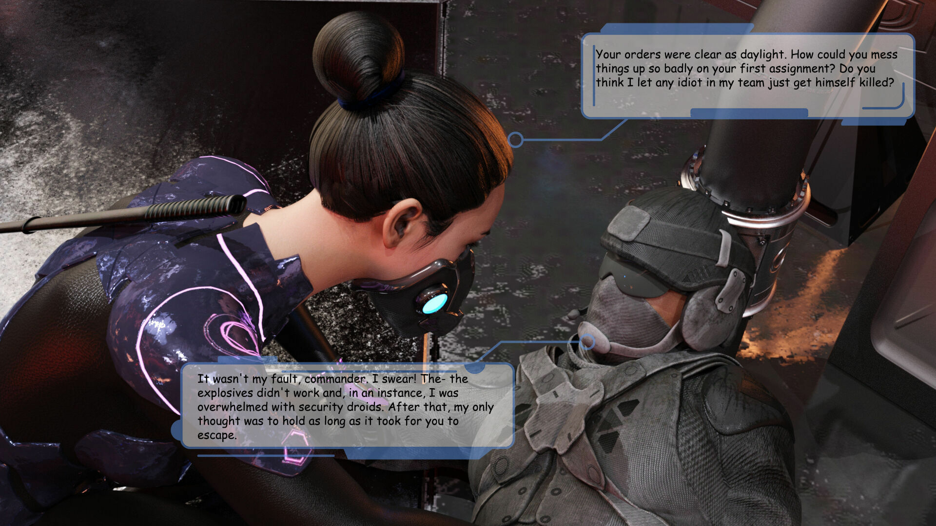 The Rise of Himiko - Intro  Sexy Sci-fi Comic Fingering Pussy Soldier Robot 47