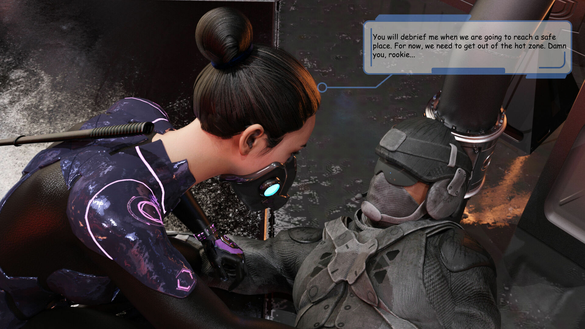 The Rise of Himiko - Intro  Sexy Sci-fi Comic Fingering Pussy Soldier Robot 48