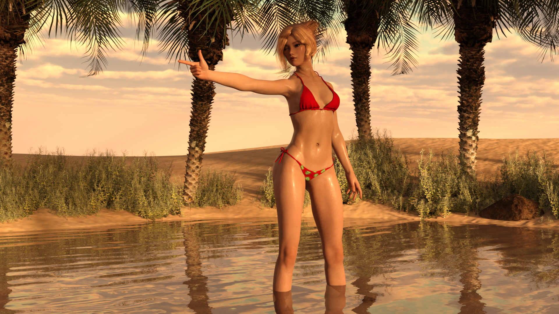 Sandstorm Preview-2 Erastorm: Sandstorm #maddie Rion Nora Wet Blowjob Desert Bikini Cosplay 13