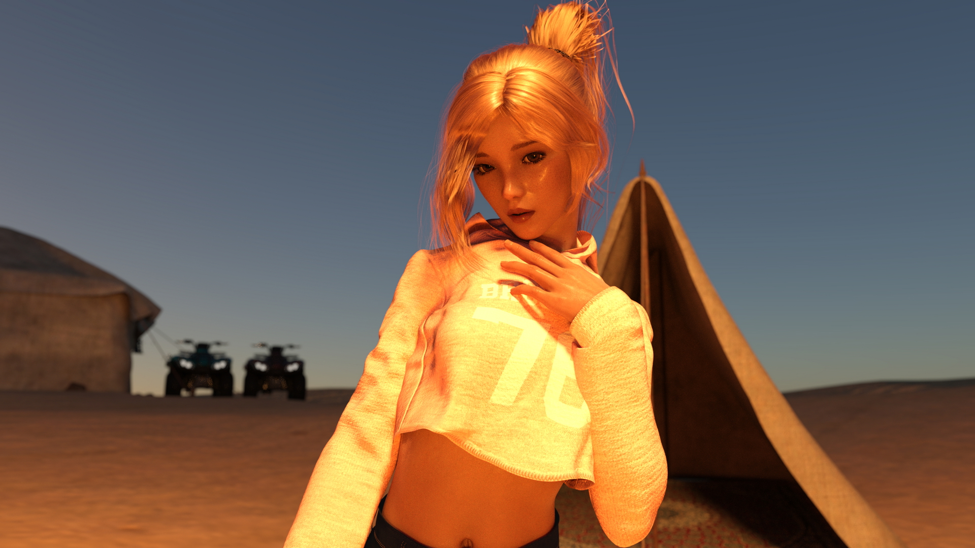 Sandstorm Preview-3 Erastorm: Sandstorm #maddie Rion Nora Desert Bikini Cosplay Small Tits Big Tits Gym 9