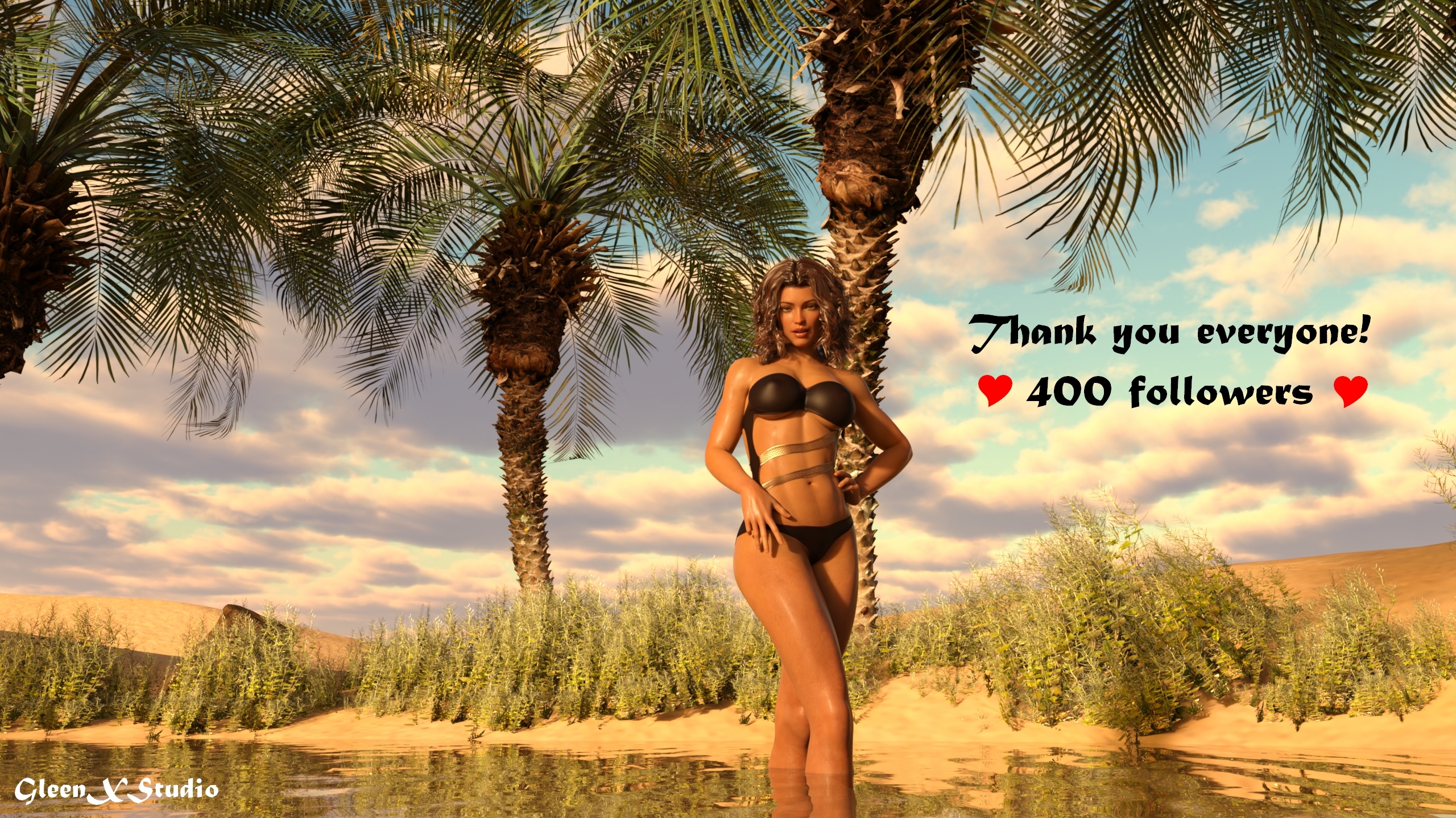 Sandstorm Preview-3 Erastorm: Sandstorm #maddie Rion Nora Desert Bikini Cosplay Small Tits Big Tits Gym 13