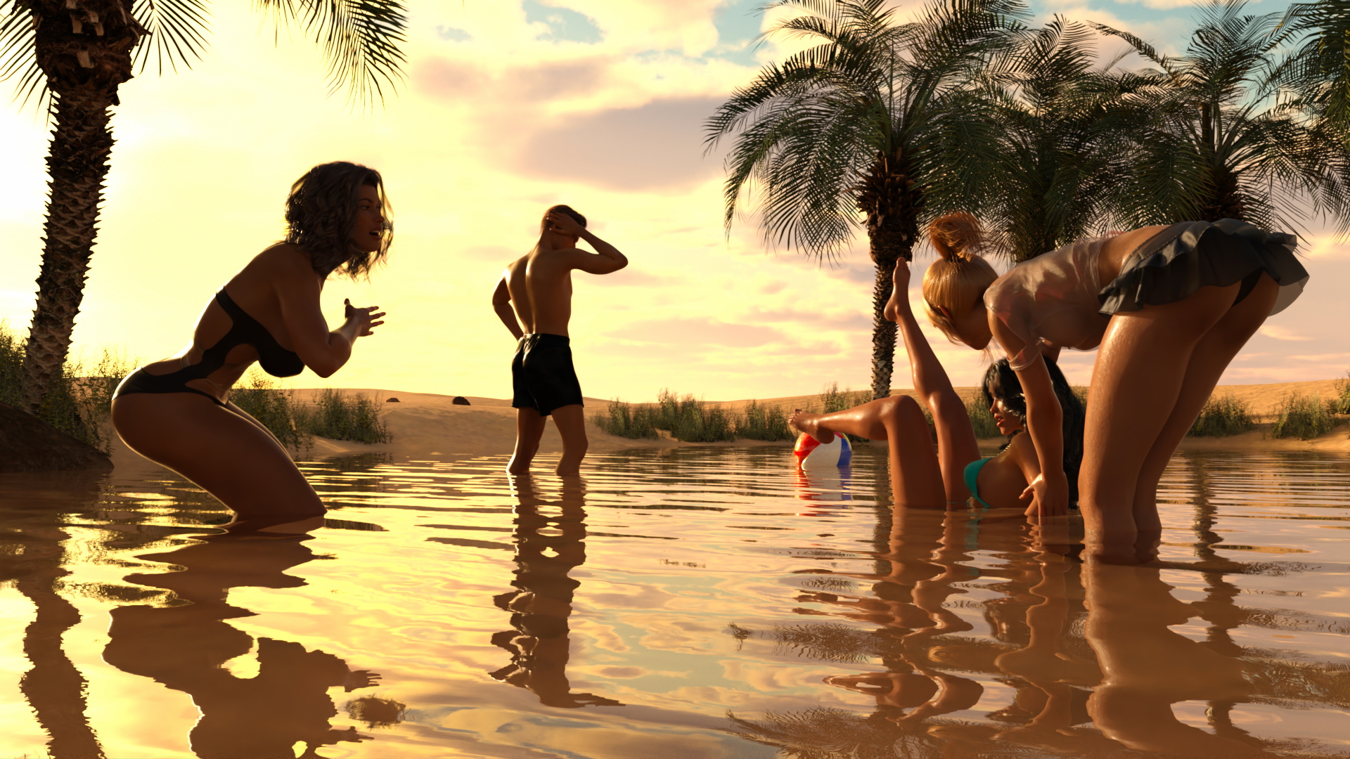 Sandstorm Preview-3 Erastorm: Sandstorm #maddie Rion Nora Desert Bikini Cosplay Small Tits Big Tits Gym 15