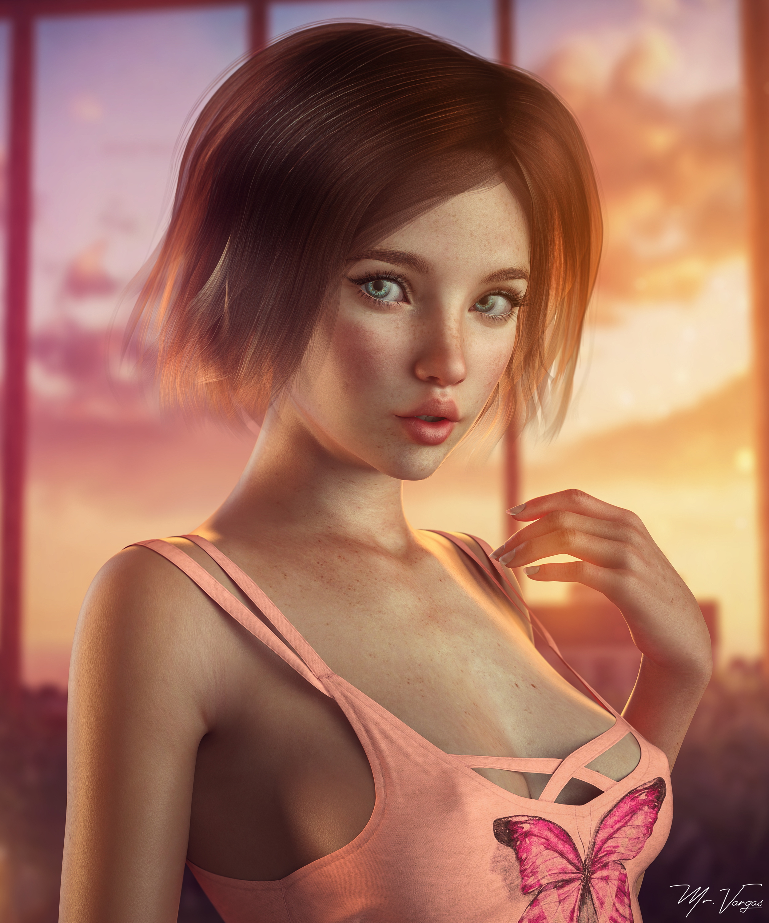 VN Fanart-1  3dnsfw Adult Games Fanart Original Character Small Tits Big Tits Milf Petite Big Ass Lesbian Bikini Party Dress Nude Cum Covered 5
