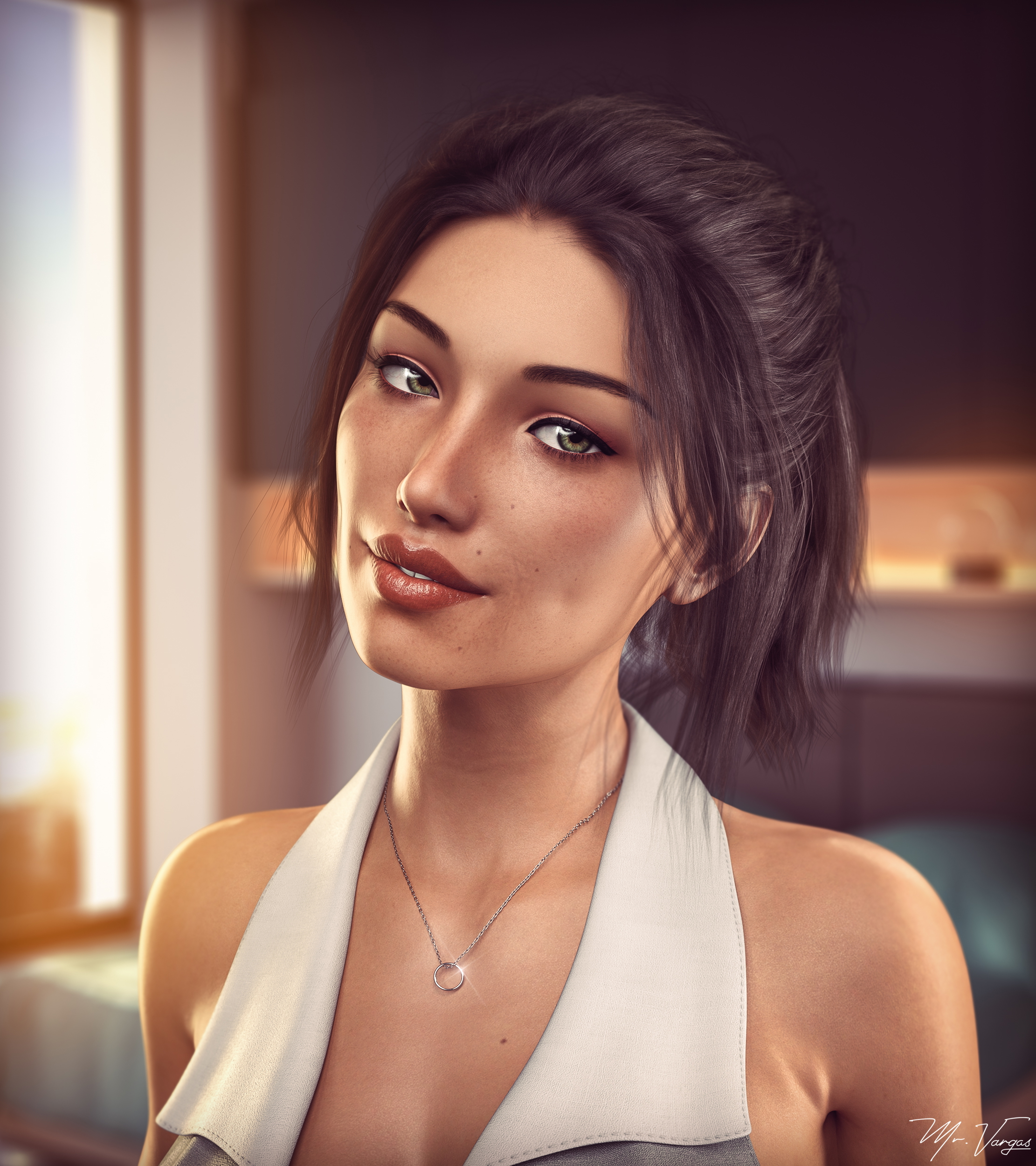 VN Fanart-2  3dnsfw Adult Games Fanart Original Character Small Tits Big Tits Milf Petite Big Ass Bikini Party Dress Nude 44