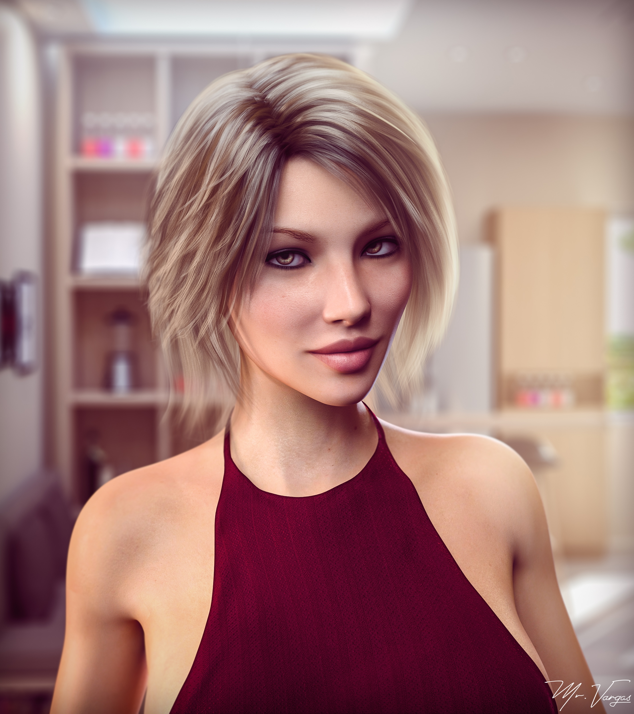 VN Fanart-5  3dnsfw Adult Games Fanart Original Character Small Tits Big Tits Milf Petite Big Ass Lesbian Bikini Party Dress Nude 33