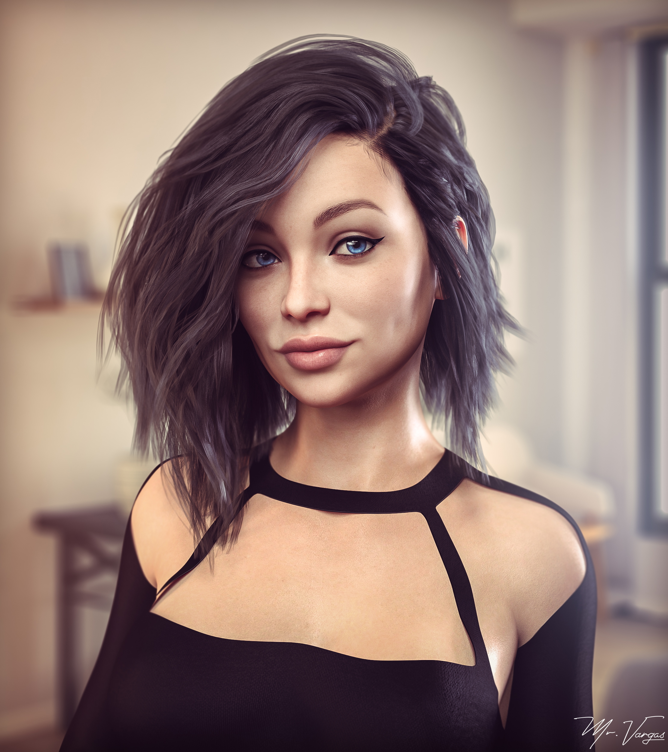 VN Fanart-5  3dnsfw Adult Games Fanart Original Character Small Tits Big Tits Milf Petite Big Ass Lesbian Bikini Party Dress Nude 43