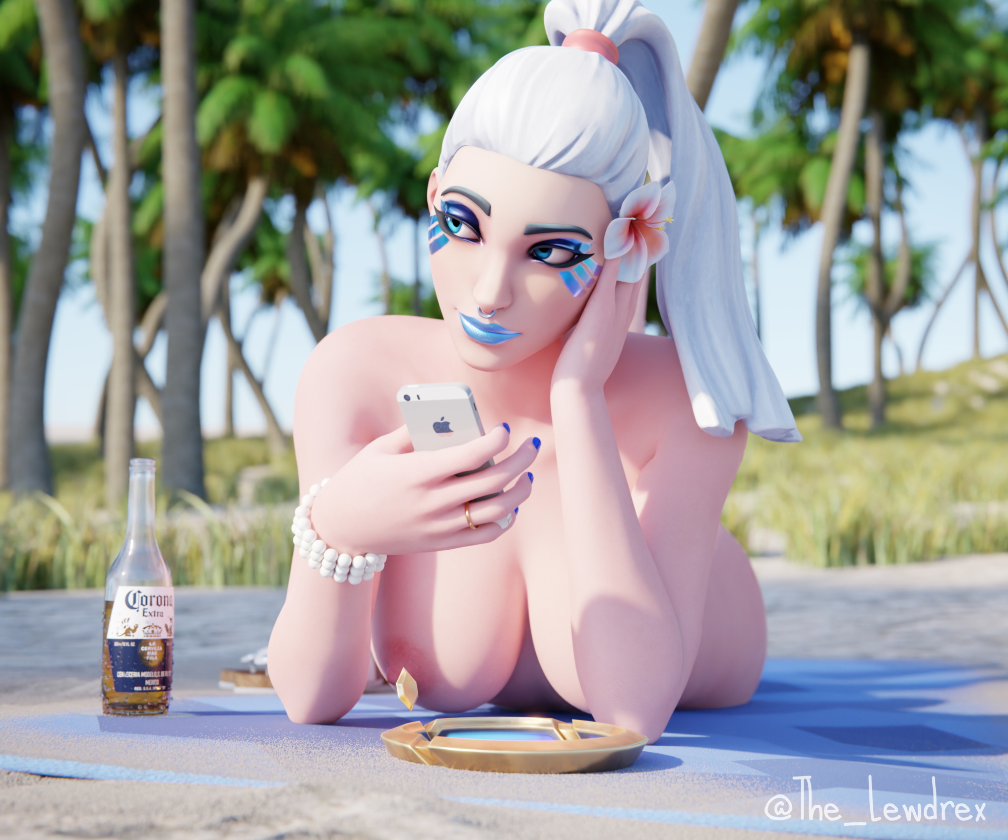 Ark Tanning At The Nudist Beach Ark Fortnite 3d Porn Nsfw Beach Naked Oiled Feet Tits Boobies 3