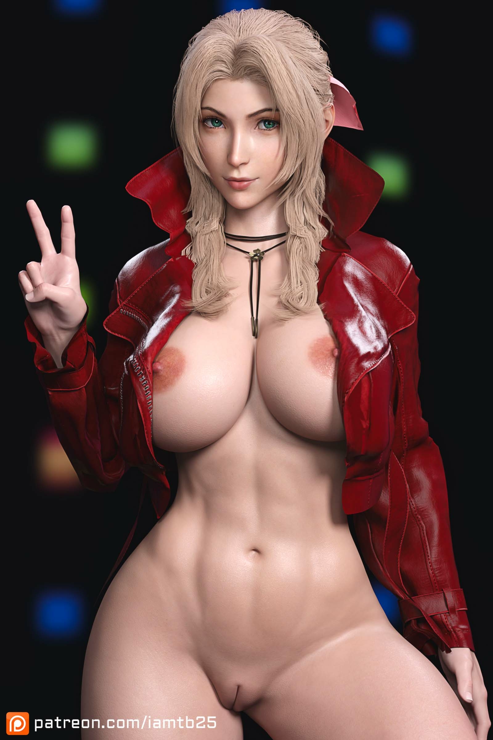 Aerith Aerith Gainsborough Final Fantasy Final Fantasy 7 Remake Final Fantasy 7 Big Tits Big Breasts Pinup Pussy Thicc Curvy Big Ass Thick Thighs Thighs
