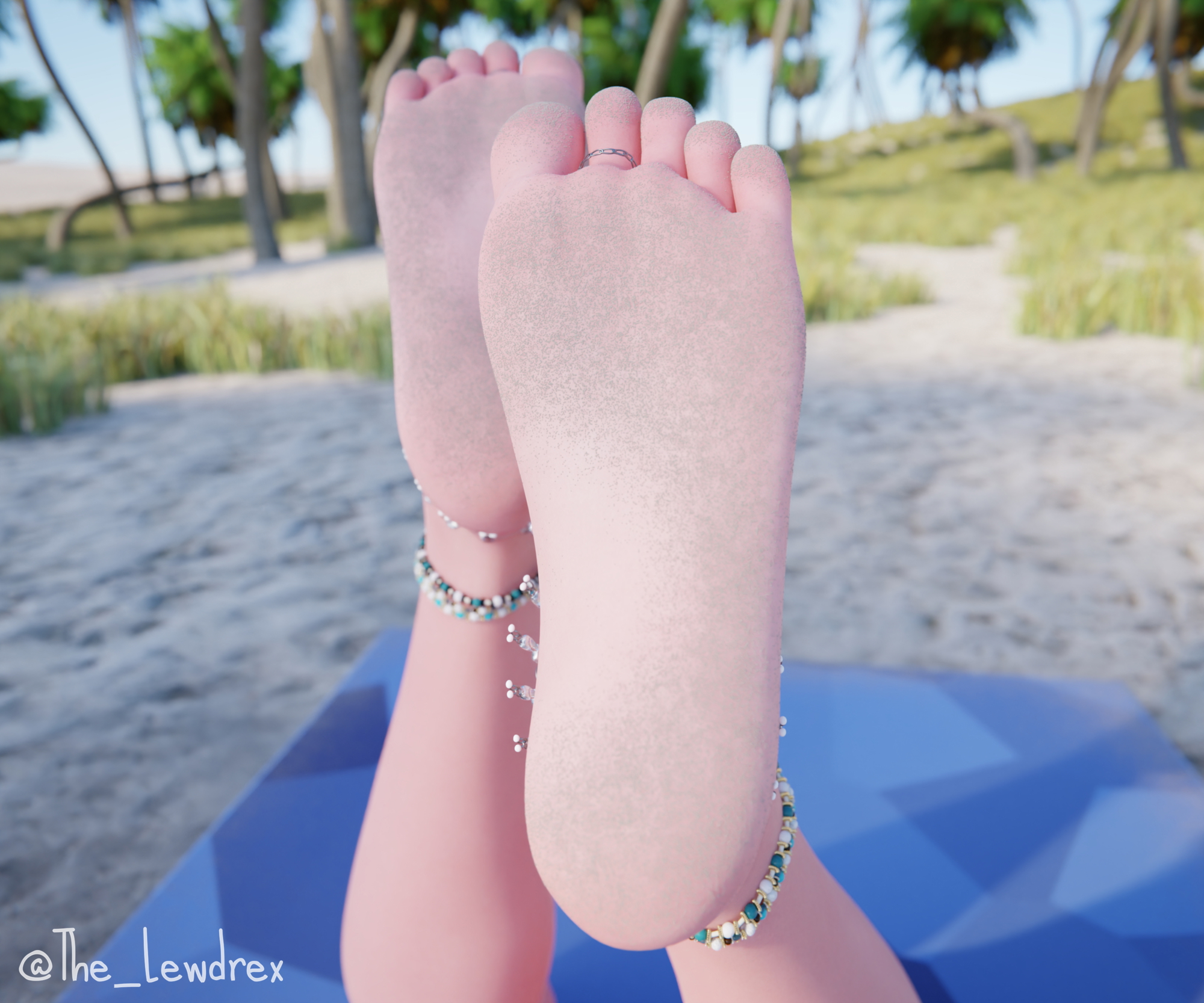 Ark Tanning At The Nudist Beach Ark Fortnite 3d Porn Nsfw Beach Naked Oiled Feet Tits Boobies 18