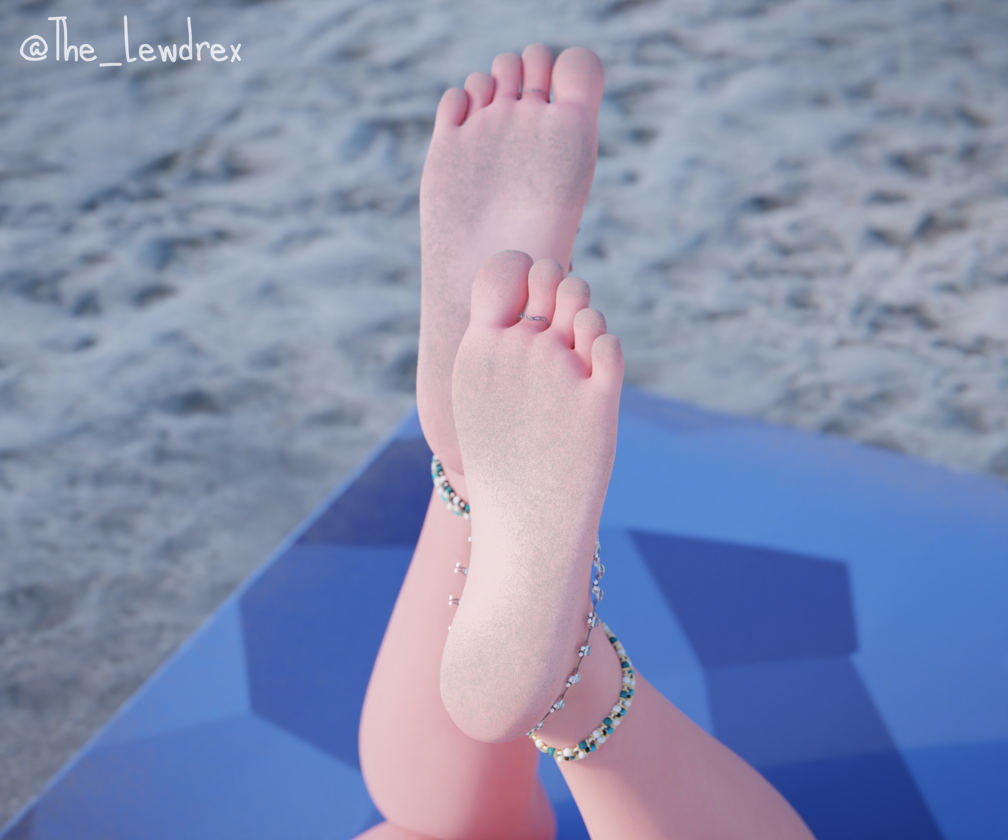 Ark Tanning At The Nudist Beach Ark Fortnite 3d Porn Nsfw Beach Naked Oiled Feet Tits Boobies 19