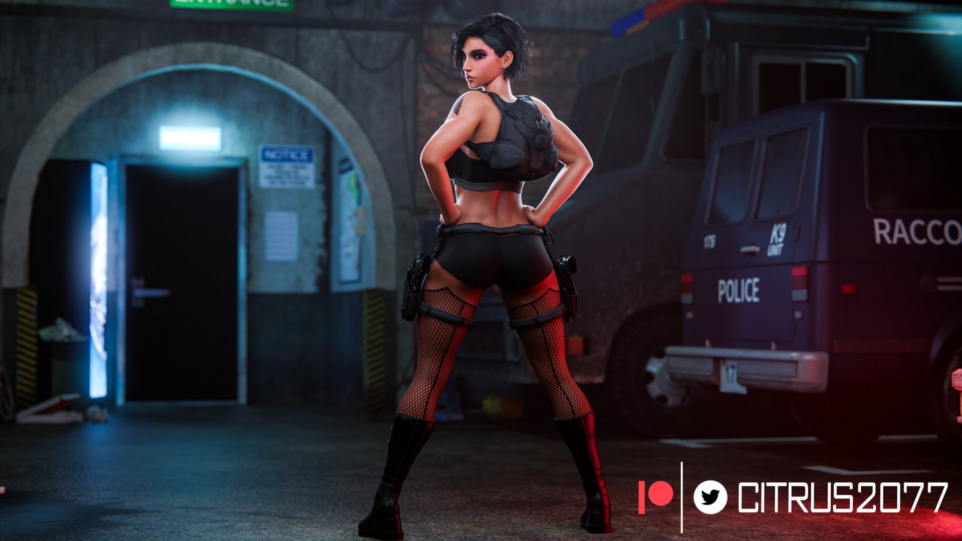 Pharah s pinups Overwatch Pharah Pale Skinned Female Big Ass Pose Naked Sexy Pinup Ass Thighs Clothed Breasts Tits Boobs 8