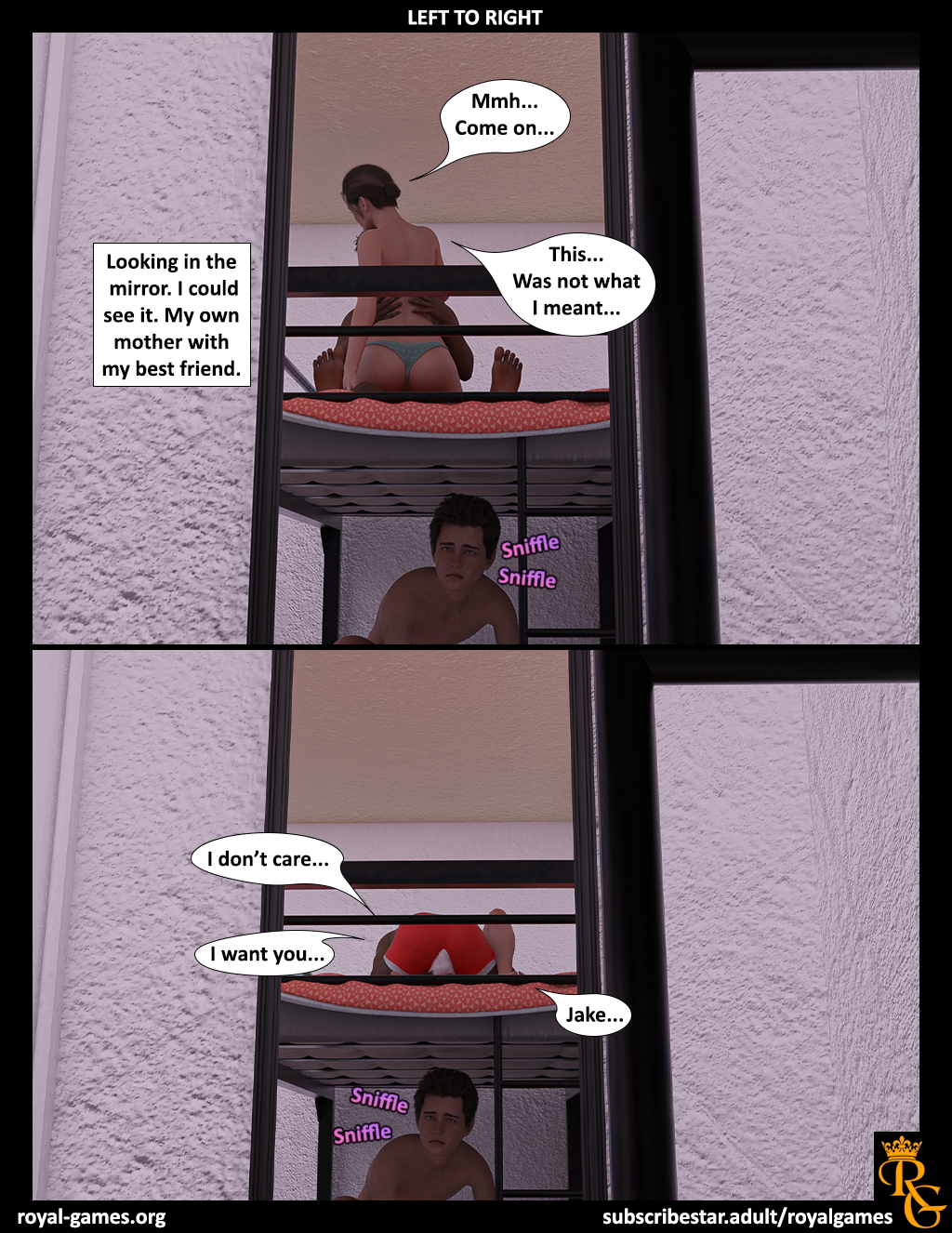 The Bunkbed (Comic)  Ntr Netorare Interracial Milf Cuckold Blowjob Fuck From Behind Mom 3d Porn 29