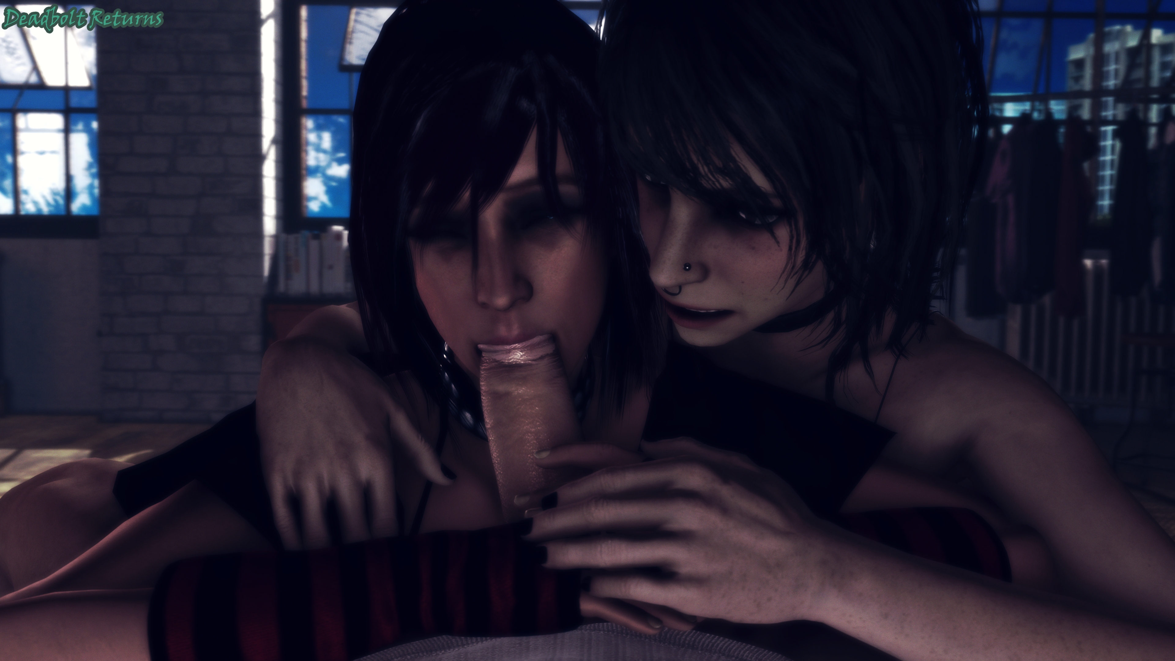 Goth Heather and Goth Kate Share a Cock Heather Mason Katey Greene Silent Hill Silent Hill 3 Dead Rising 3 Dead Rising Sfm Source Filmmaker 3d Porn 3d Girl 3dnsfw Double Blowjob Blowjob Nsfw Rule34 Rule 34 2
