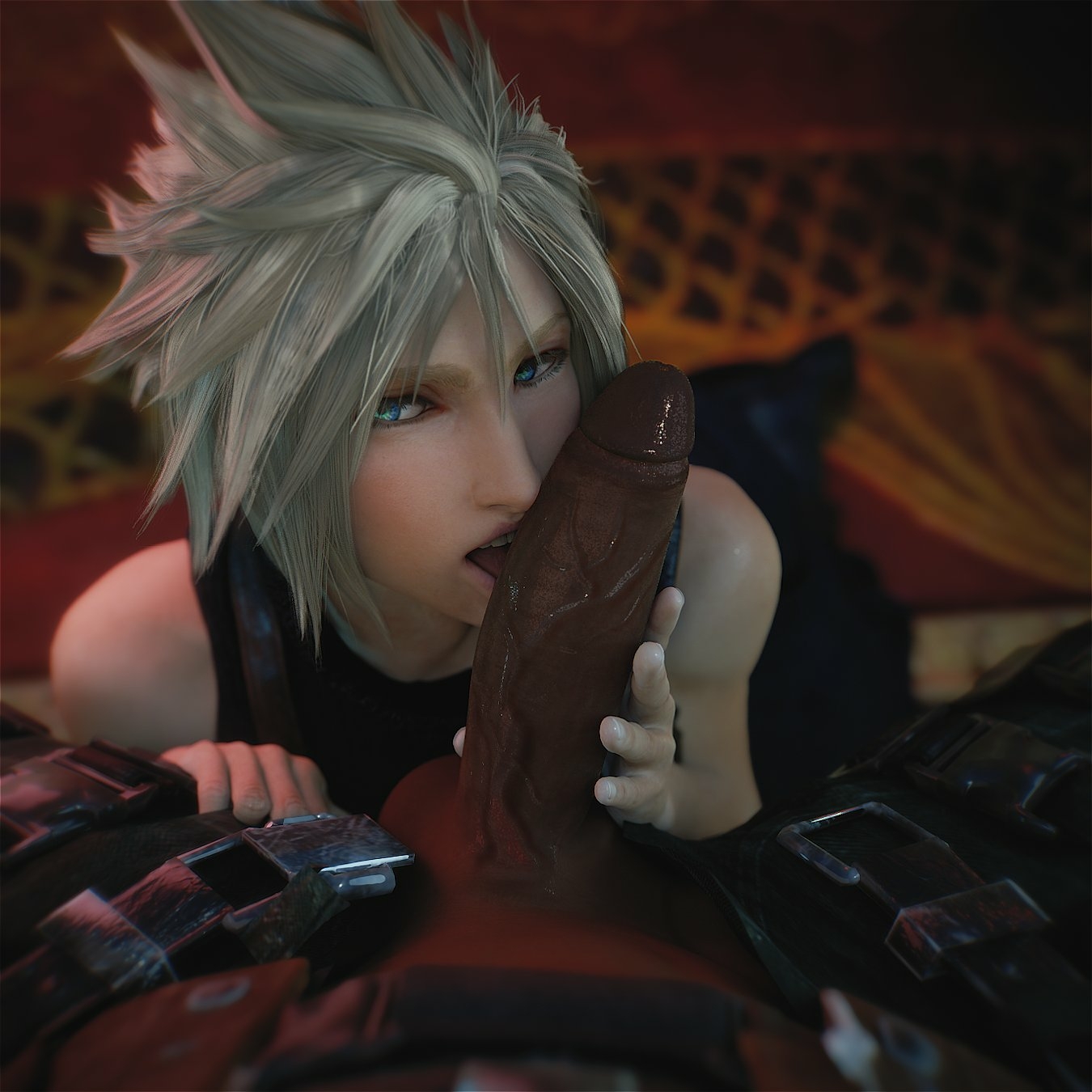 cloud strife oral sex Barret Wallace Cloud Strife Final Fantasy Big Dick Dick Massive Dick Big Cock Huge Cock Oral Sex Oral Licking Licking Cock Monster Monster Cock 3d Porn