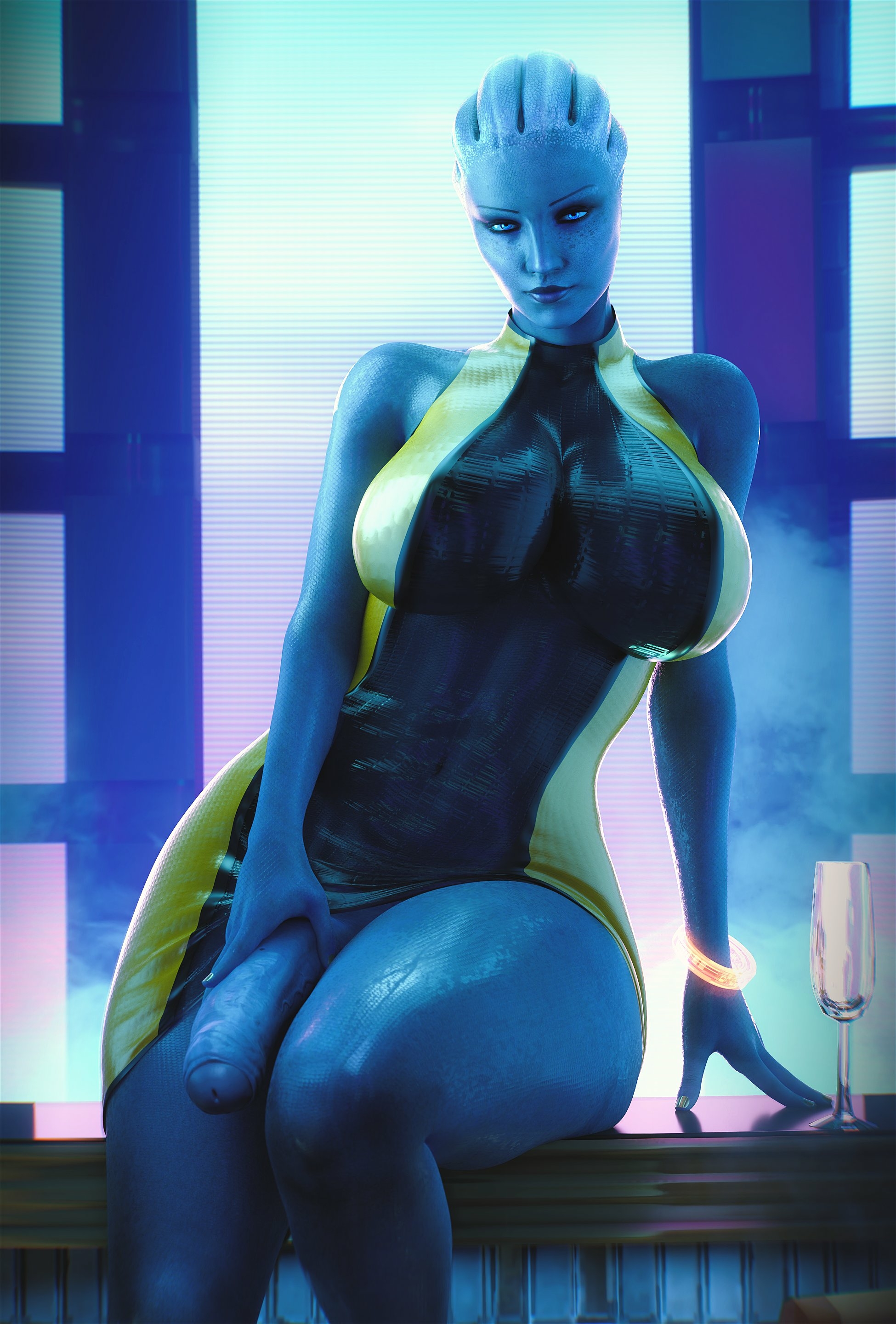 asari holding cock Asari (mass Effect) Mass Effect Big Dick Dickgirl Dick Massive Dick Futanari Big Cock Big Tits Big boobs Half Naked 3d Porn