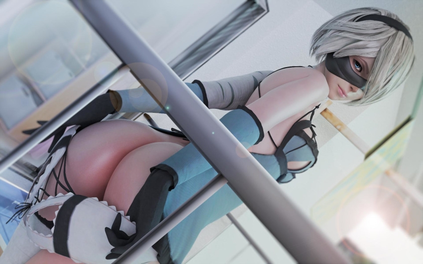yorha 2b sexy pose Yorha 2b Neir Automata Big Ass Pink Nipples Nipples Horny Face Pussy Shaved Pussy Naked Sexy 3d Porn