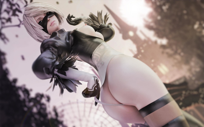 yorha 2b sexy pose Yorha 2b Neir Automata Big Ass Pink Nipples Nipples Horny Face Pussy Shaved Pussy Naked Sexy 3d Porn 3