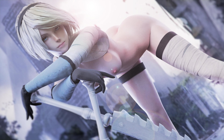 yorha 2b sexy pose Yorha 2b Neir Automata Big Ass Pink Nipples Nipples Horny Face Pussy Shaved Pussy Naked Sexy 3d Porn 4