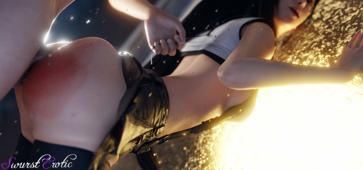 Tifa s taking up a side job to help earn some extra gil s for Seventh Heaven Tifa Lockhart Final Fantasy Big Ass Ass Big Cock Dick Dick Inside Back View Half Naked 3d Porn