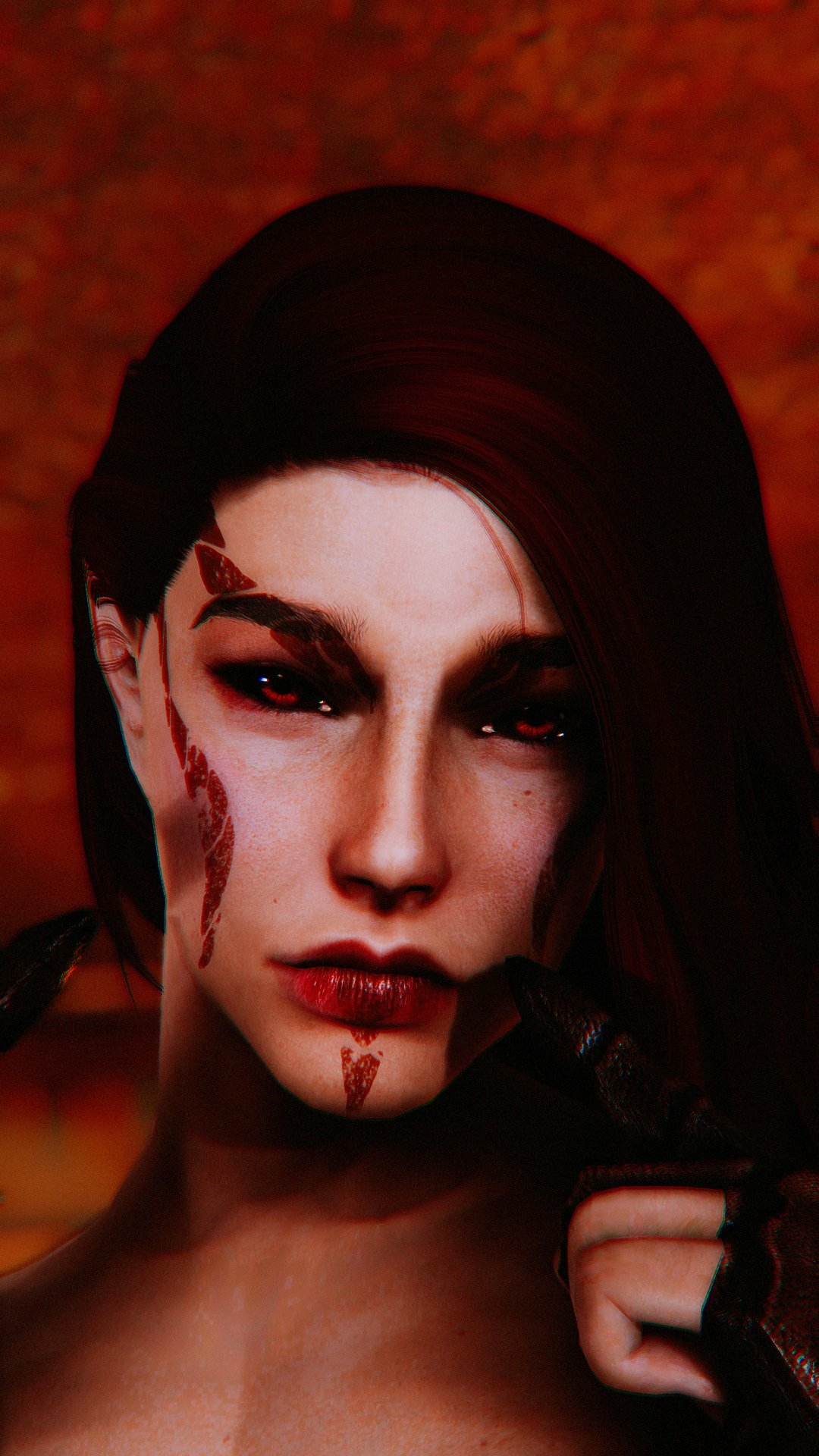 Horny muscular girl all naked for you - Skyrim Porn Modding Skyrim 3d Porn Videogame Game Naked Posing Thicc Muscular Girl Muscles Abs Solo 5