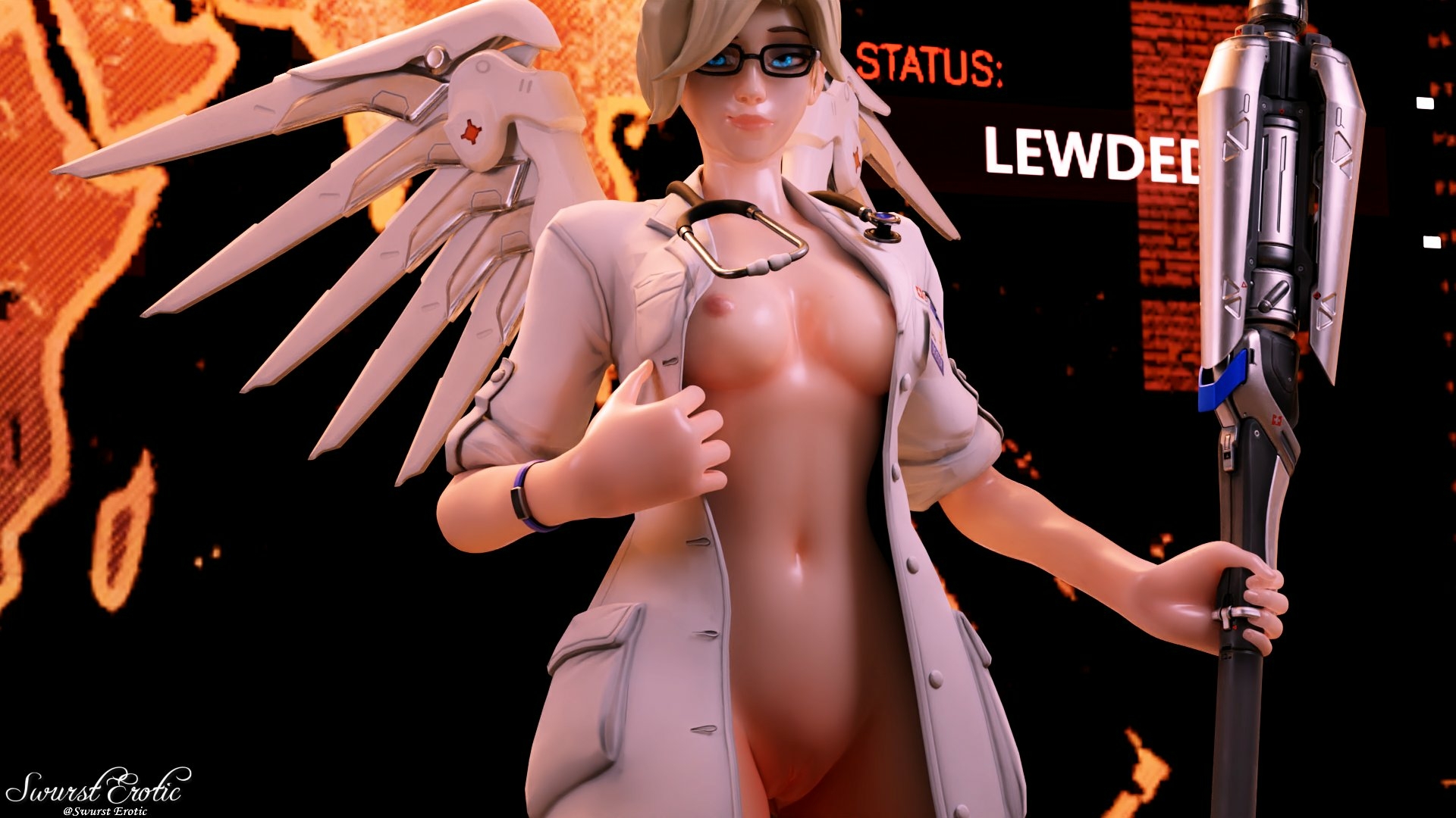 Doctor Ziegler indulges some unconventional methods at times. Mercy Overwatch Big Tits Tits Pink Nipples Nipples Naked Pussy Shaved Pussy 3d Porn