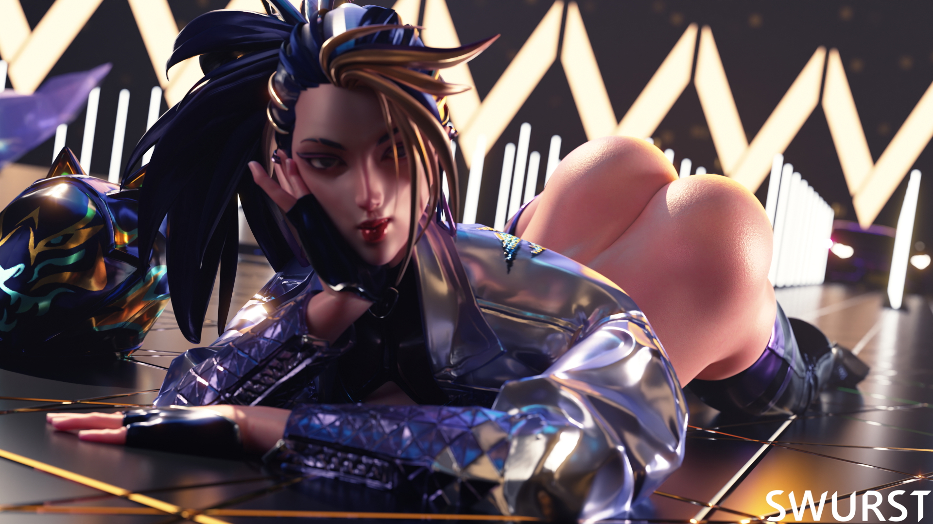 kali - Photoshoot Akali League Of Legends Big Ass Ass Anal Anal Penetration Anal Sex Big Dick Dick Cum Cumshot Cum Covered 3d Porn