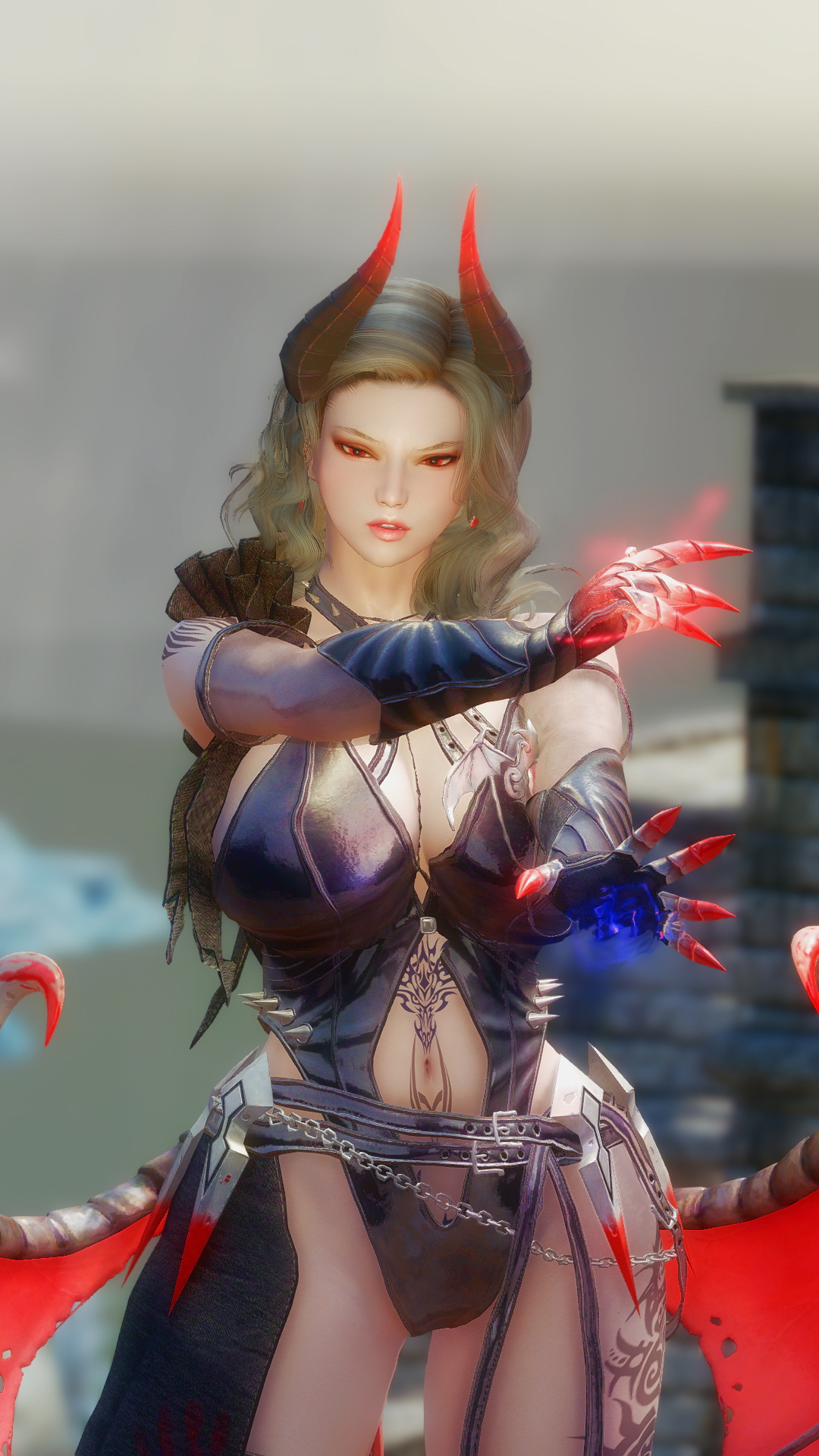 Succubus horney face and outfit Skyrim Boobs Big boobs Clothed Sexy Horny Face Horny 3d Porn