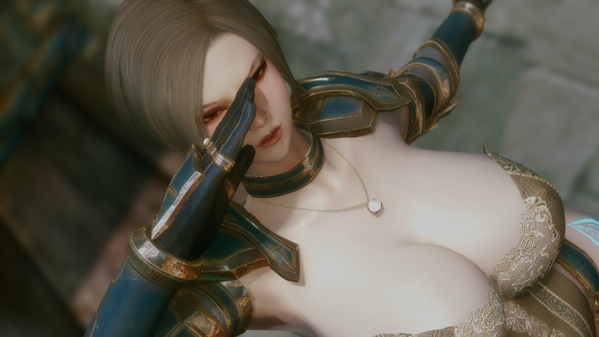 oppai sexy outfit Skyrim Mode Big Tits Natural Tits Tits Small Tits Clothed Cleavage Horny Face Sexy 3d Porn
