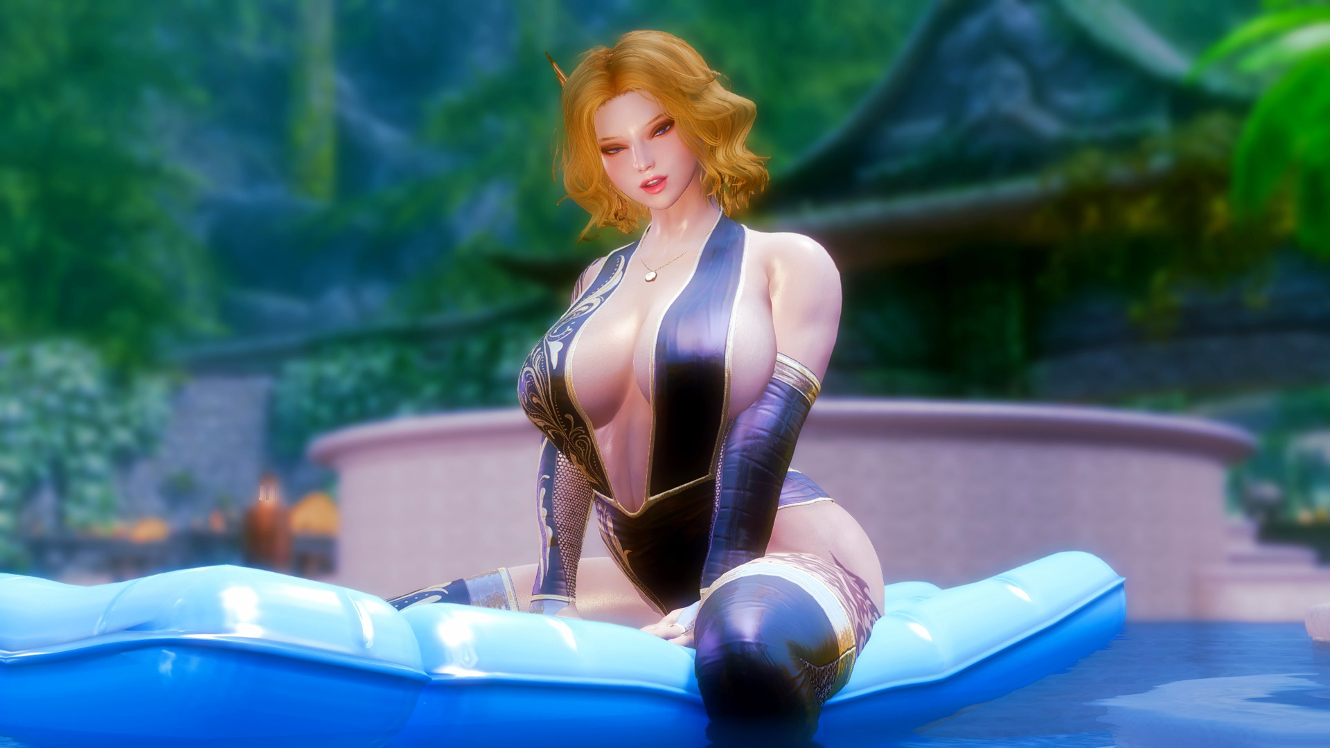 skyrim sumer girl sexy black outfit Skyrim Boobs Big boobs Big Tits Tits Pussy Bikini Lingerie Naked Half Naked Sexy 3d Porn