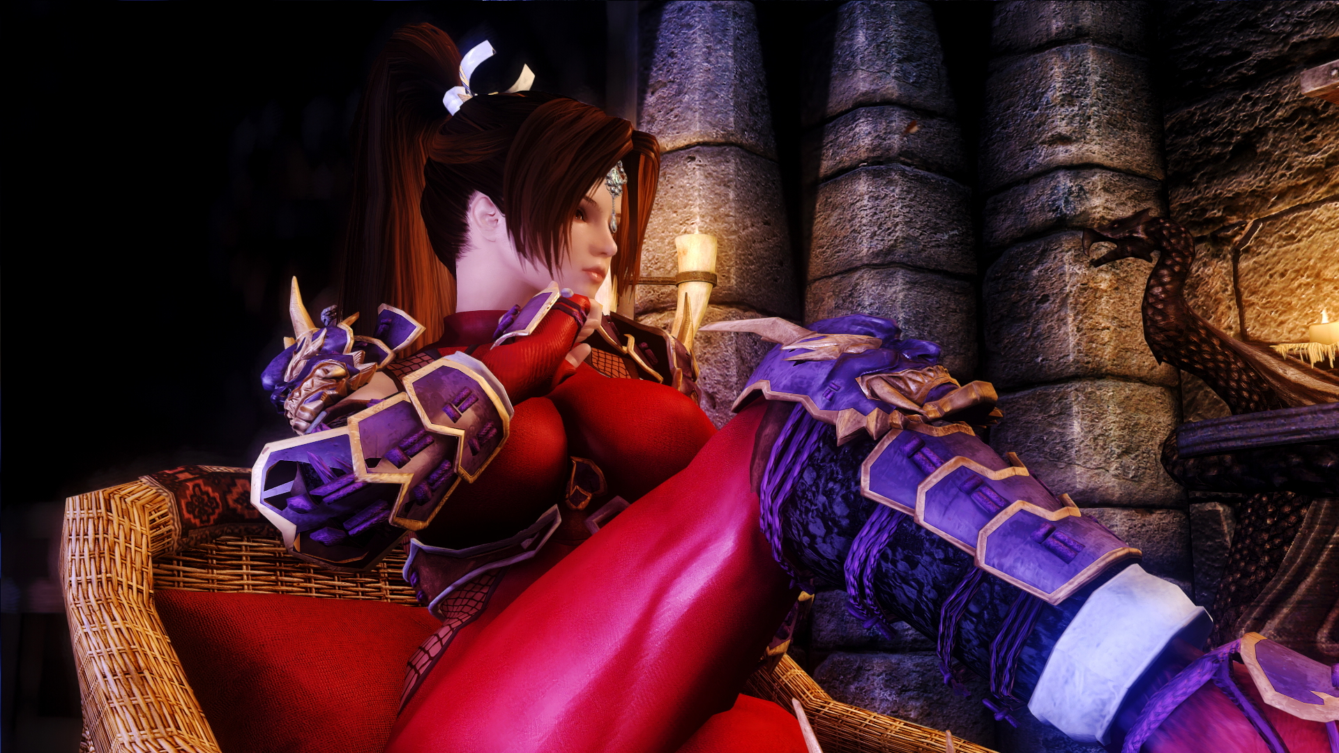 skyrim Ninja Assassin cute Skyrim Sfw Tits Big Tits Clothed Horny Face Sexy 3d Porn 2