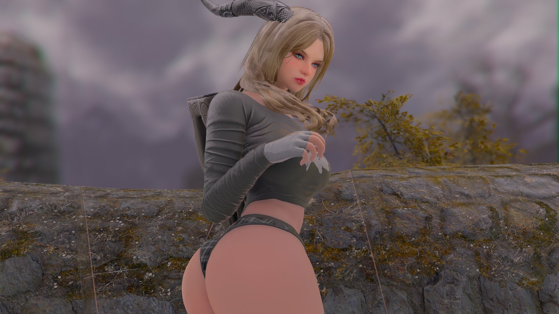 Valmilia Follower Skyrim Big Ass Ass Big Tits Horny Face Sexy Mod Panties 3d Porn