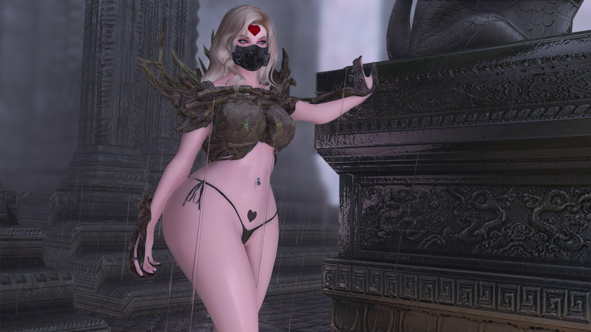 Teen enjoying raining Skyrim Boobs Big boobs Tits Big Tits Panties Pussy Shaved Pussy Big Ass Ass Naked Half Naked Sexy Hot Mod 3d Porn