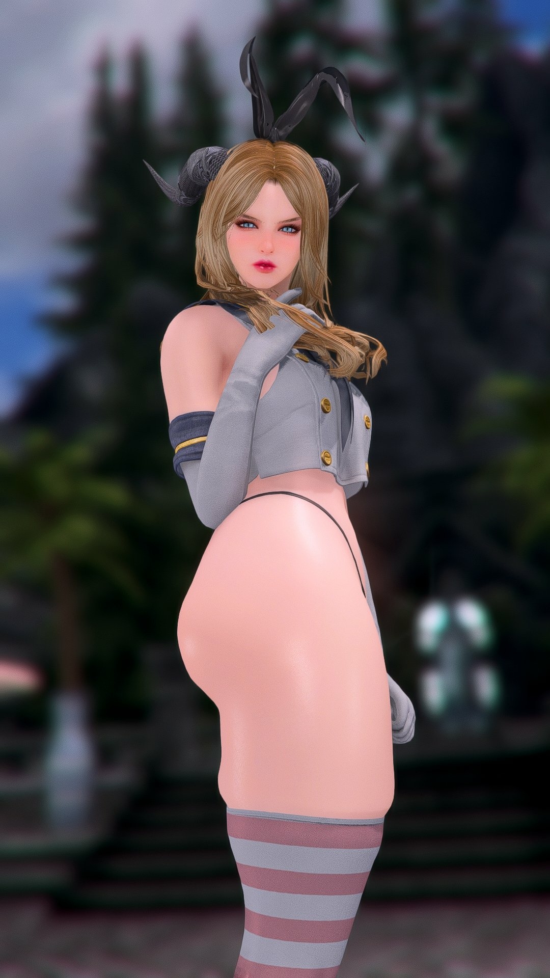 Sexy tight cosplay Skyrim Sexy Hot Boobs Ass Horny Face Pussy Naked Half Naked Huge Boobs Side View Nsfw 3d Porn