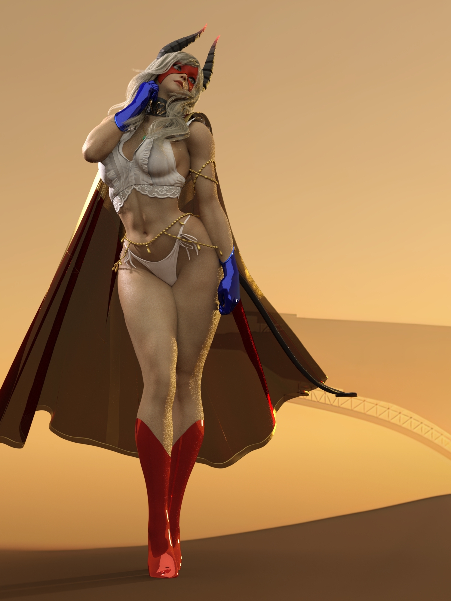 Ryan reos power girl ass view  Boobs Big boobs Lingerie Perfect Body Back View Sexy Mod 3d Porn 2