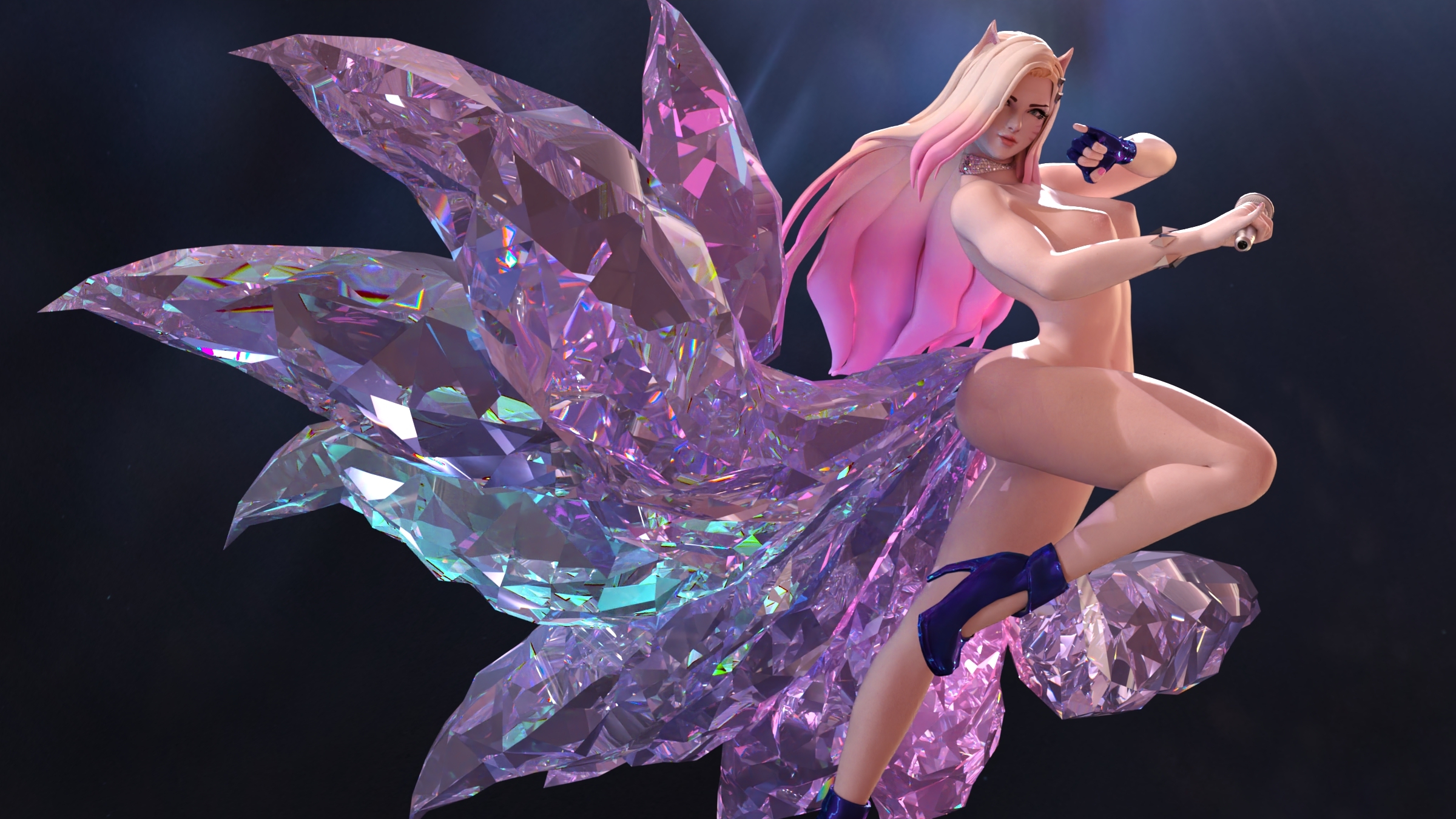 ahri full naked shot Ahri League Of Legends Boobs Sexy Hot Naked Fully Naked Nsfw Pink Nipples Nipples 3d Porn