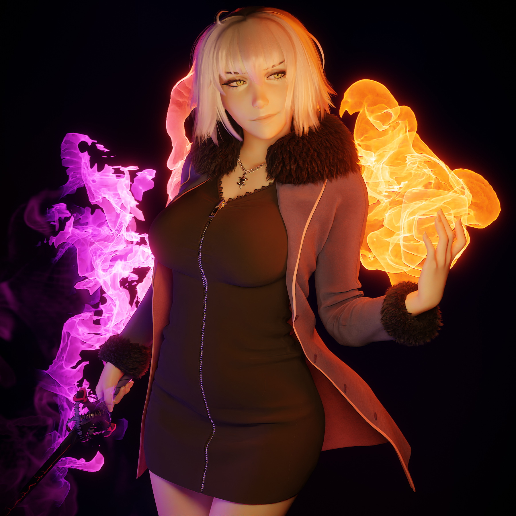 jalter sexy pose Jeanne Alter Fate/grand Order Nsfw Boobs Big boobs Clothed Sexy Hot Horny Face 3d Porn
