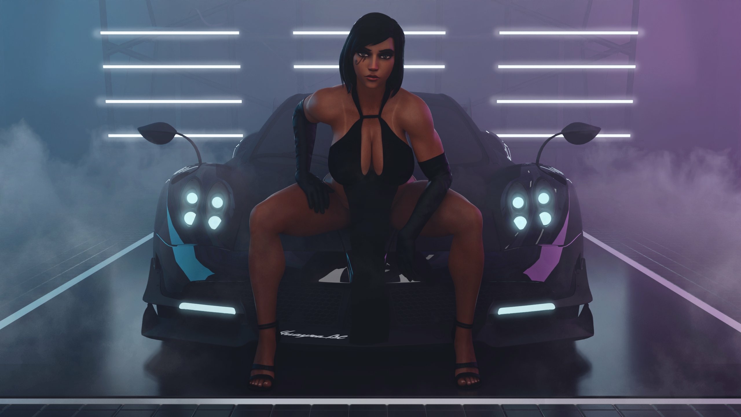 Pharah with a Pagani... Pharagani? Pharah Overwatch Boobs Big boobs Tits Sfw Pussy Sexy 3d Porn
