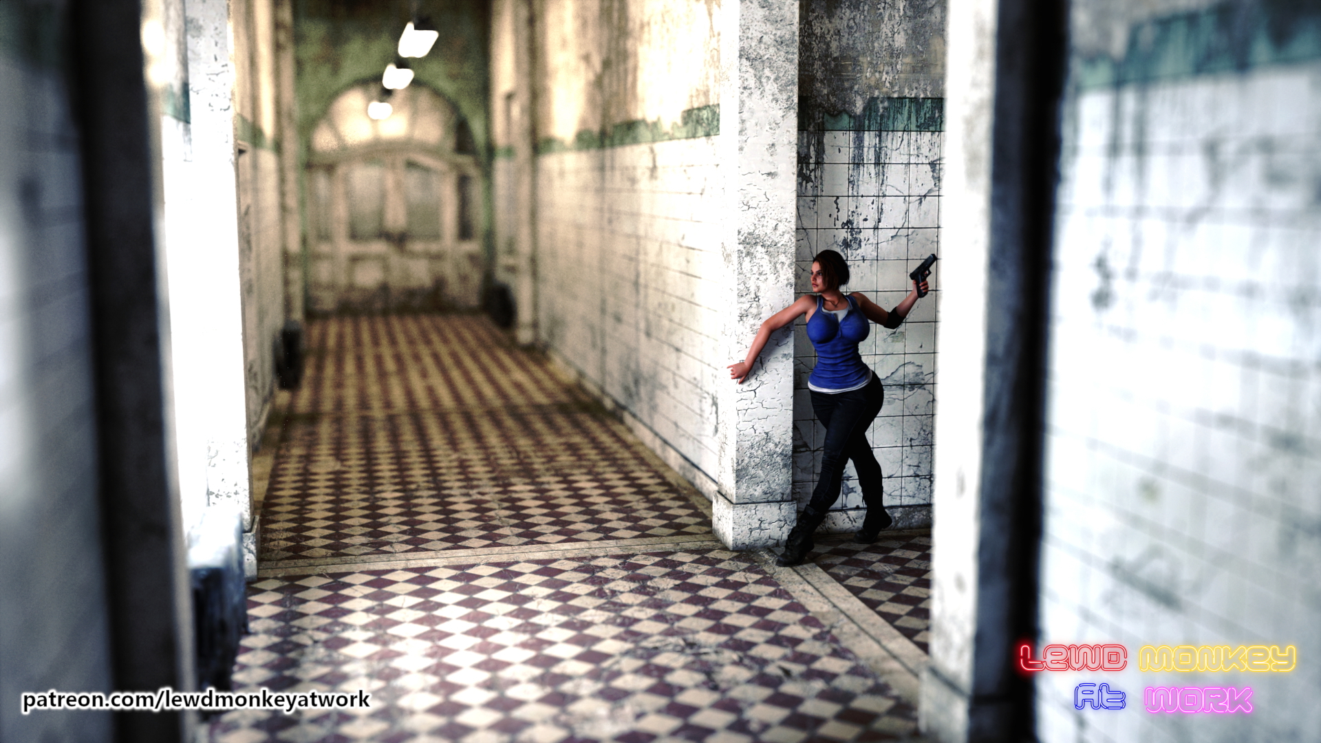 Jill vs Lady D Resident Evil Jill Valentine Lady Dimitrescu Pinup Sexy Nude Big Tits Big Ass Sex Lesbian Pussy Pussy Licking 2
