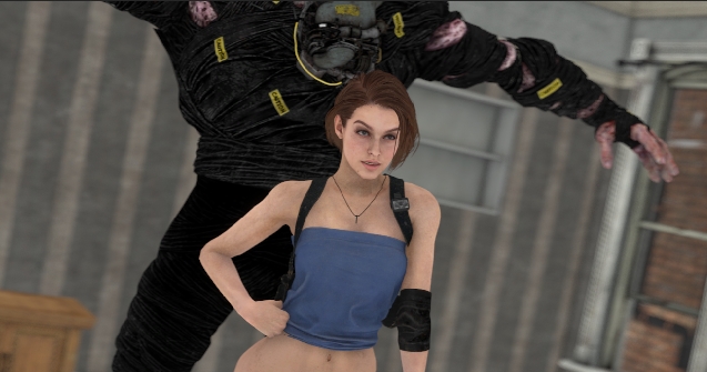 Jill and Nemesis are gonna be friends. Jill Valentine Nemesis Re Resident Evil Sfw Sexy Horny Face Horny 3d Porn